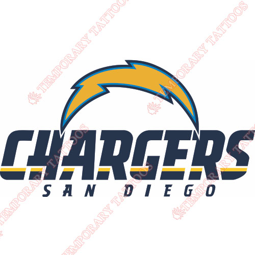 San Diego Chargers Customize Temporary Tattoos Stickers NO.727